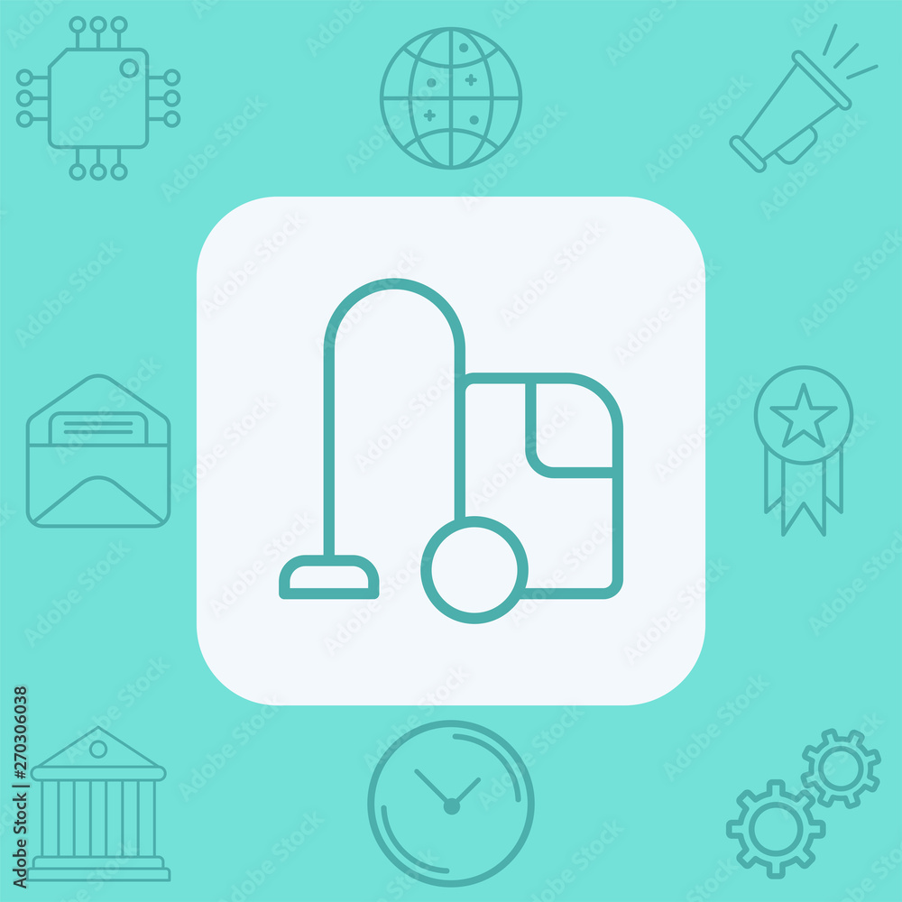 Vacuum cleaner vector icon sign symbol Vacuum cleaner vector icon sign symbol