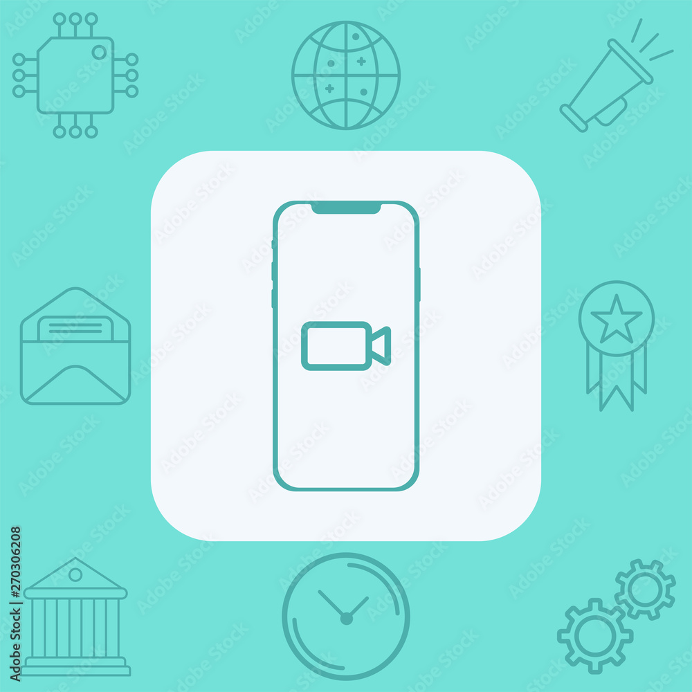 Video call vector icon sign symbol Video call vector icon sign symbol