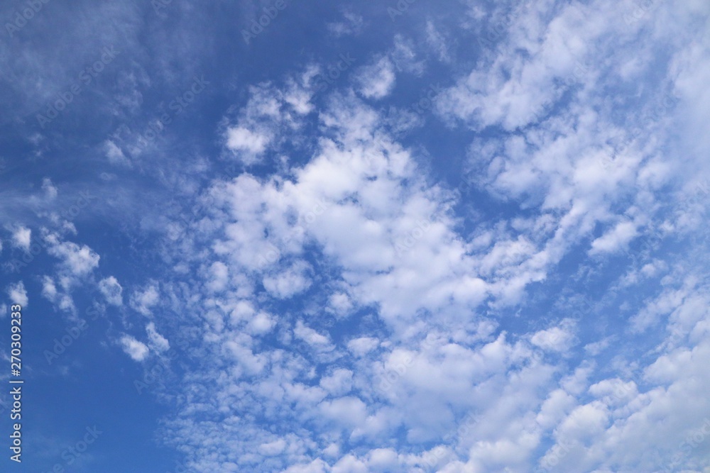 White clouds in the blue sky White clouds in the blue sky
