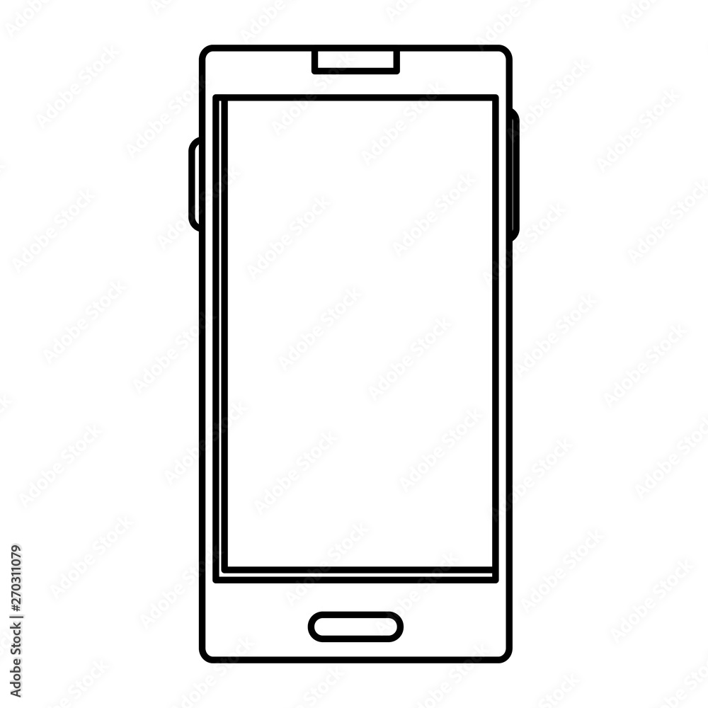 smartphone device technology isolated icon smartphone device technology isolated icon