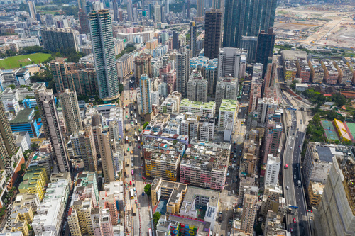 Top view of Hong Kong residential district