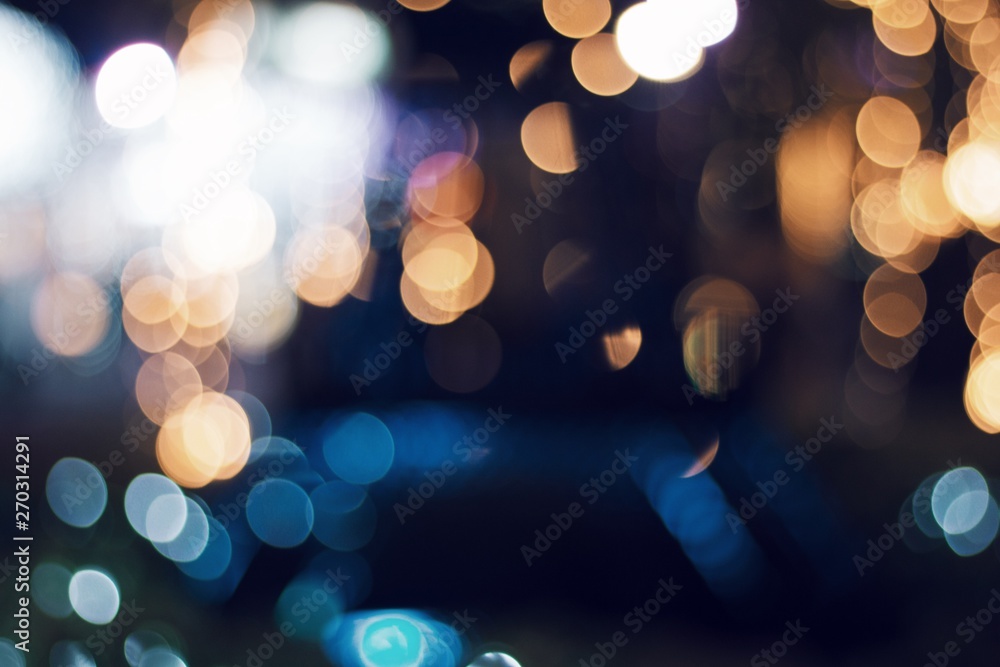 Abstract Bokeh Blurred Background, Abstract outline of light