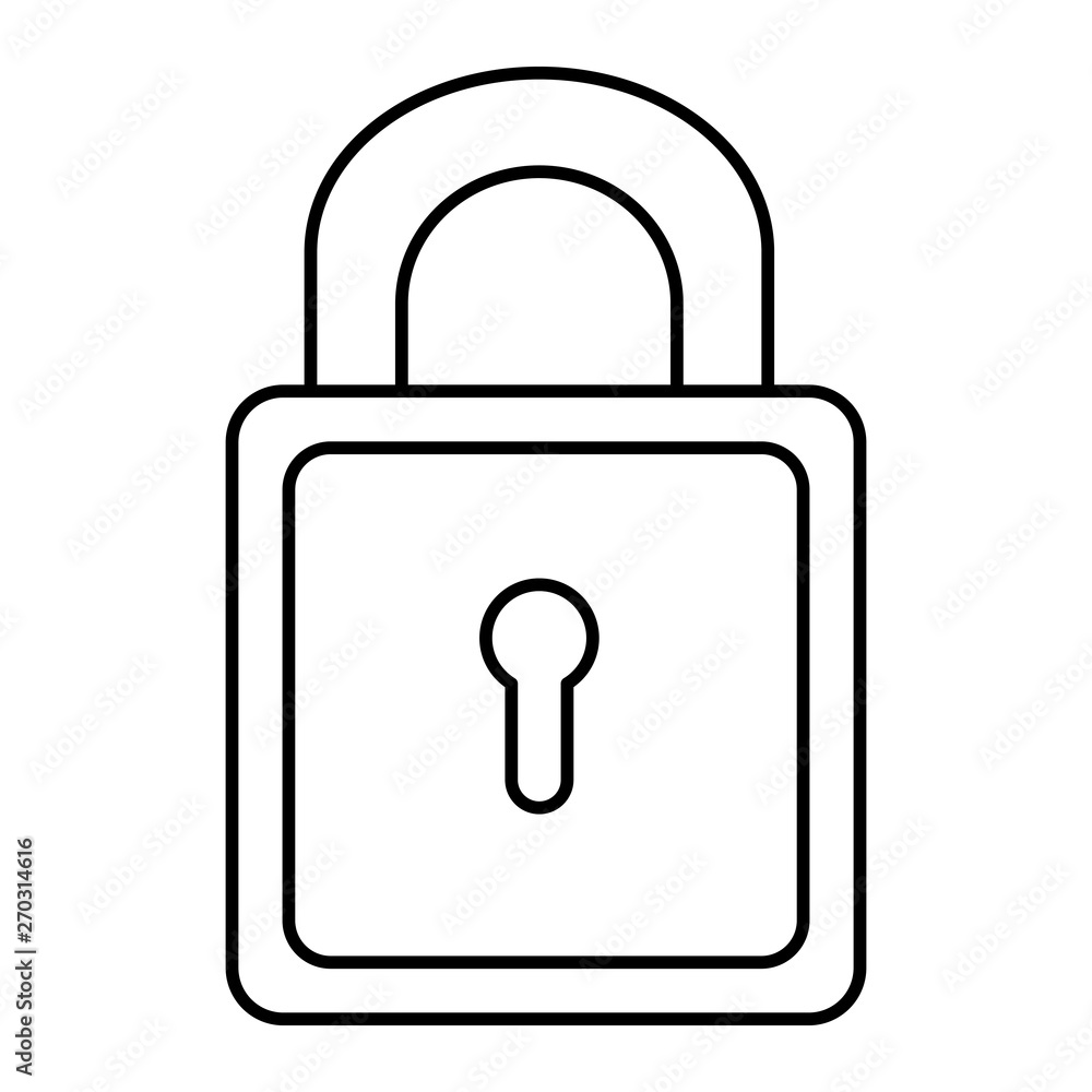 safe secure padlock isolated icon safe secure padlock isolated icon