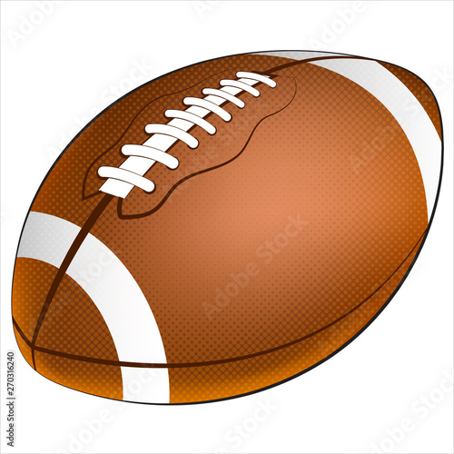 Detailed Football Vector Icon Illustration Graphic