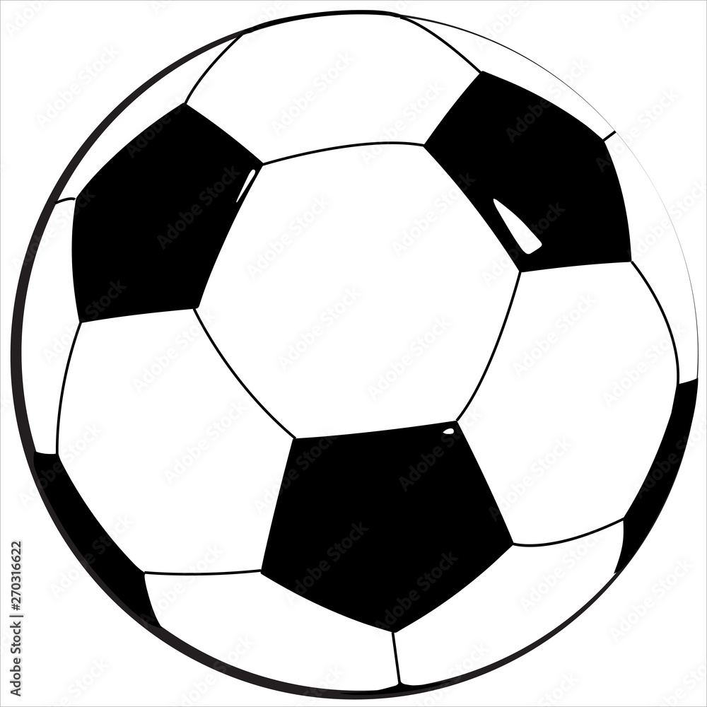 Simple Soccer Ball Graphic Vector Illustration Simple Soccer Ball Graphic Vector Illustration