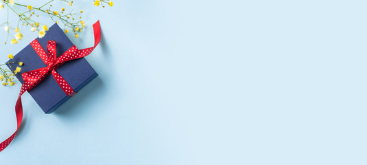 top view of fathers day concept with copy space