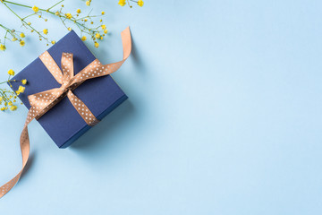 top view of fathers day concept with copy space