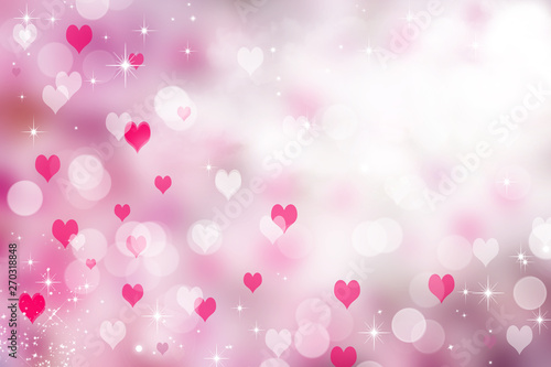 pink white Valentine hearts