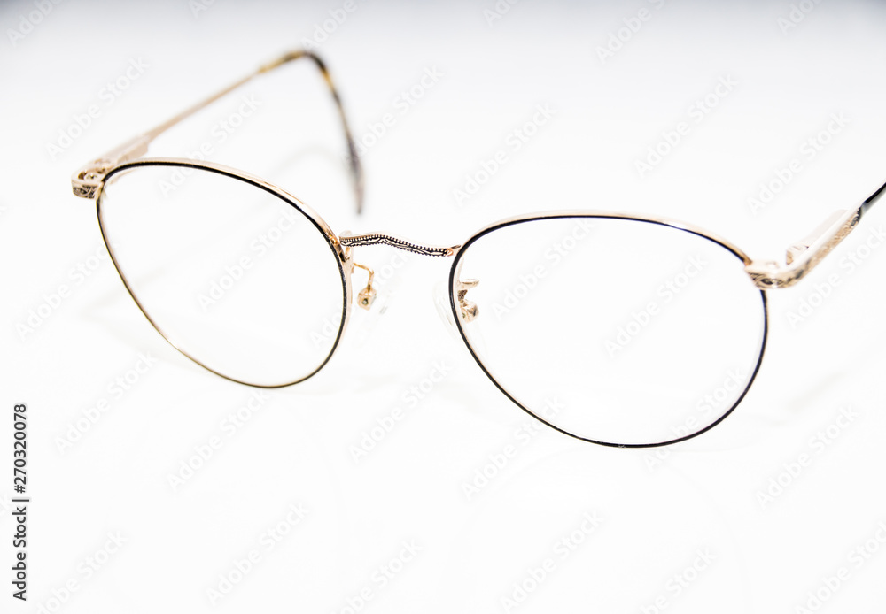glasses on a white background glasses on a white background