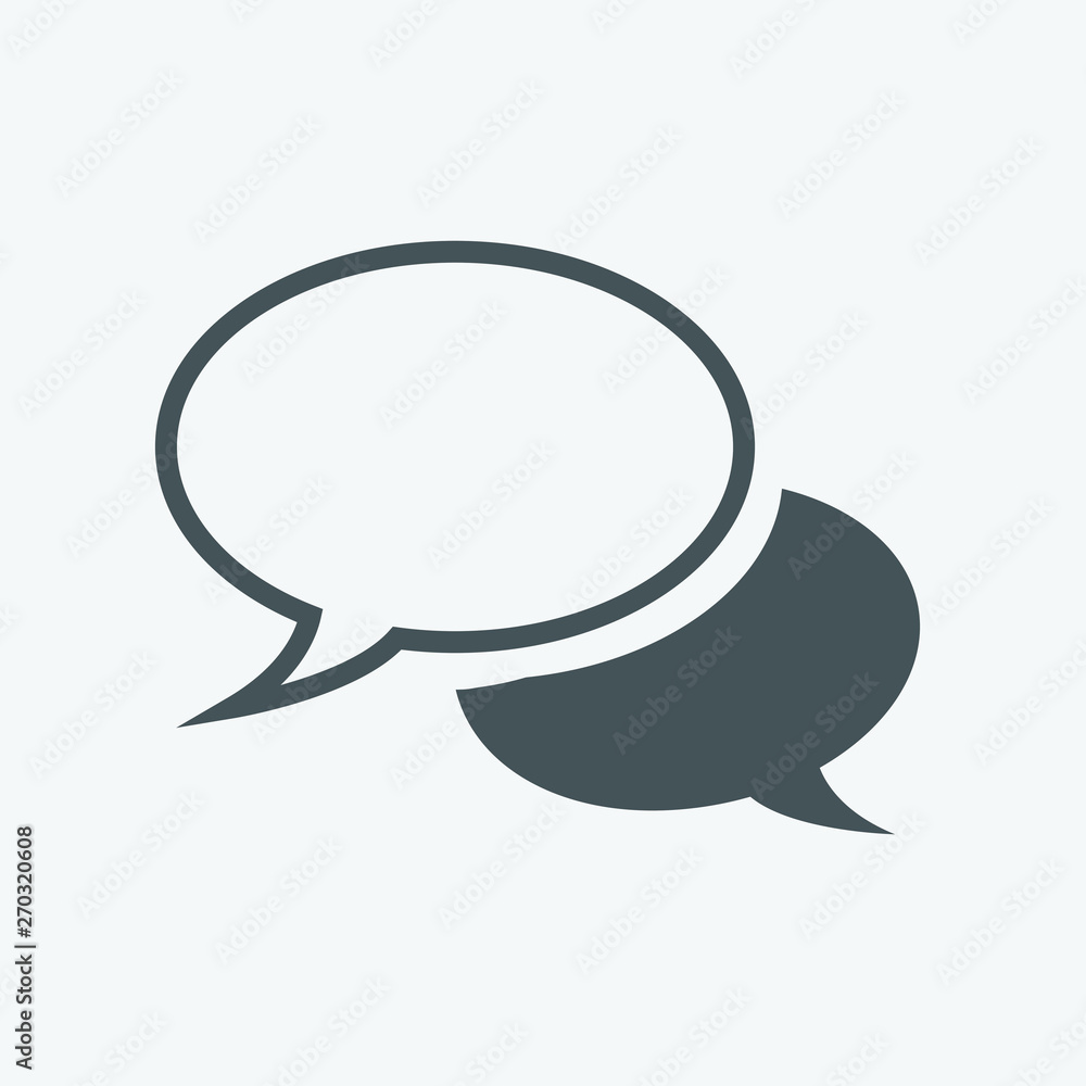 Speech bubble icon Speech bubble icon