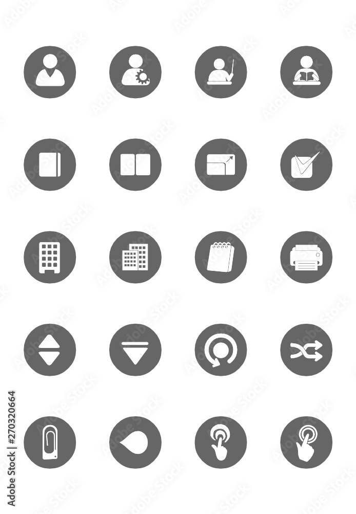set of icons set of icons