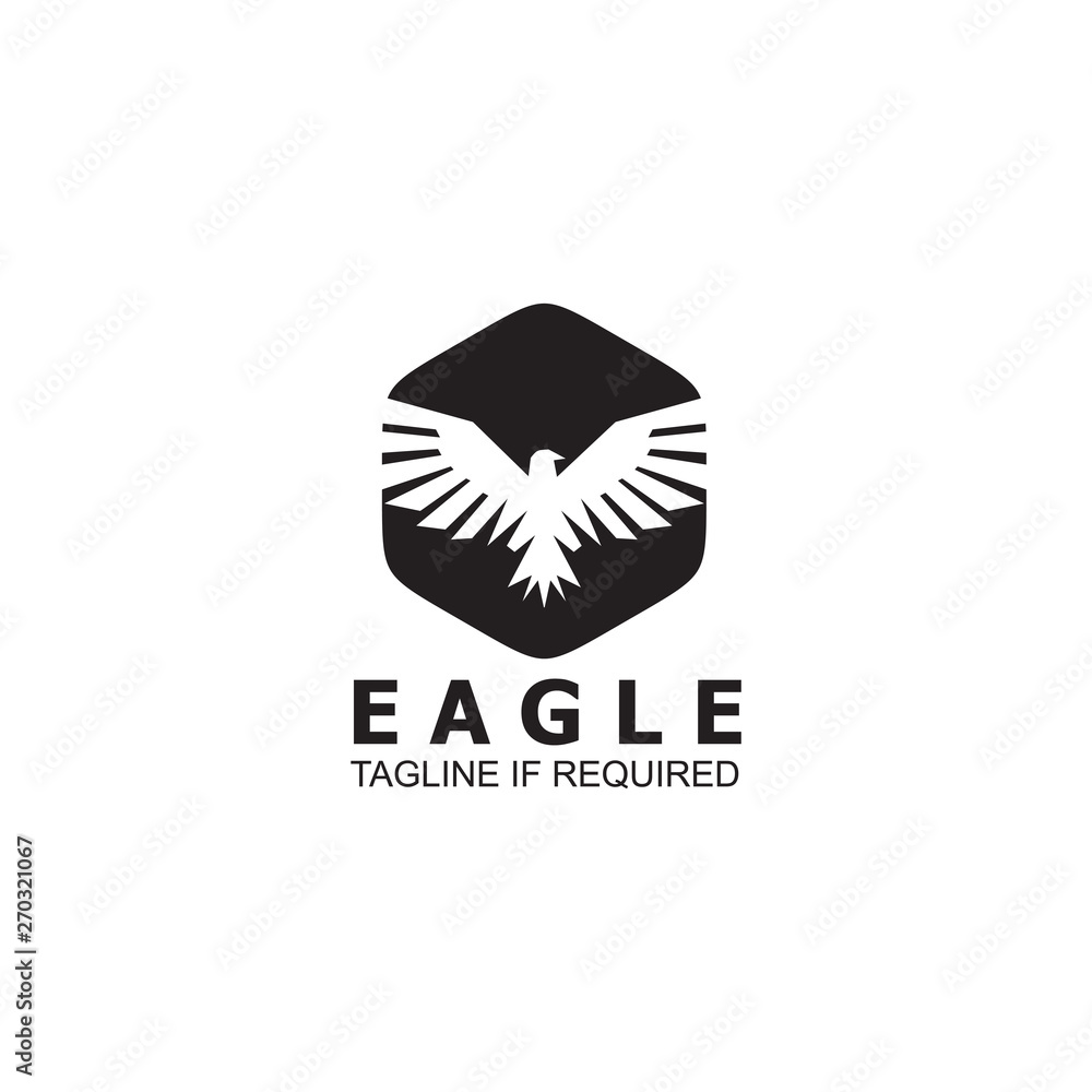 Fototapeta premium Eagle logo inspiration vector template