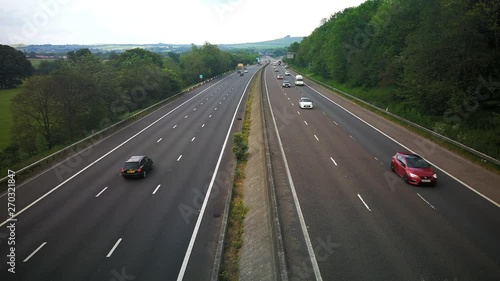 Footage overlooking the M4 Eastbound towards Swindon on a quiet evening photo