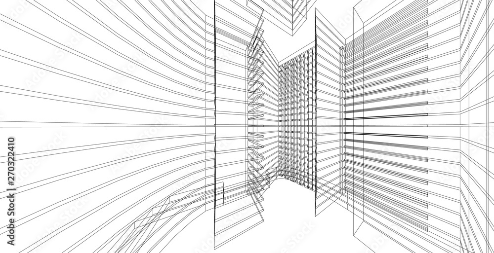 Abstract architecture wireframe background design. Abstract architecture wireframe background design.