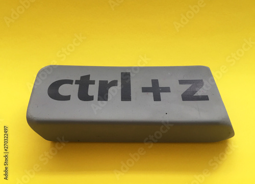 eraser with the inscription 