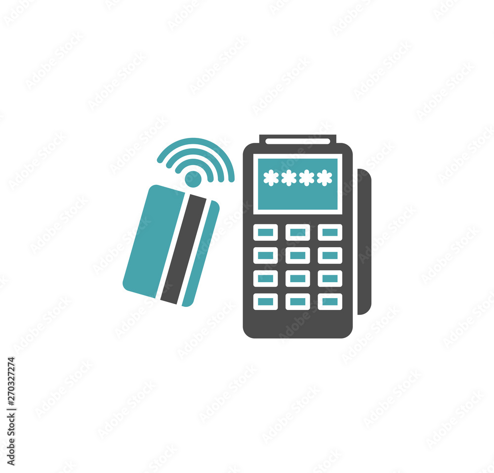 Pos terminal icon on background for graphic and web design. Simple illustration. Internet concept symbol for website button or mobile app. Pos terminal icon on background for graphic and web design. Simple illustration. Internet concept symbol for website button or mobile app.