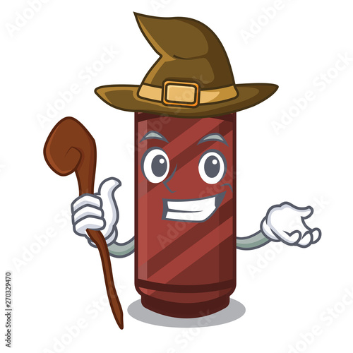 Witch brown crayon in the cartoon column