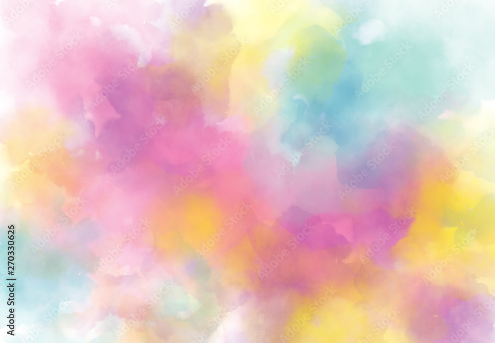 Abstract watercolor digital art painting soft focus for texture background