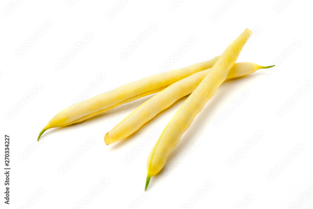 Green beans handful isolated Green beans handful isolated