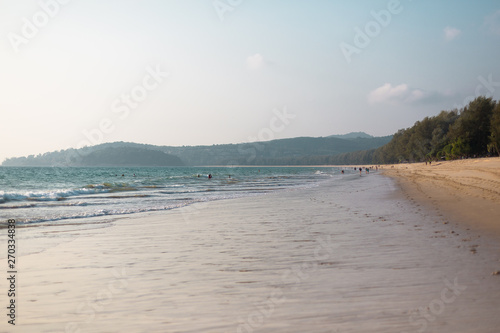 Sunset on the beach in Thailand