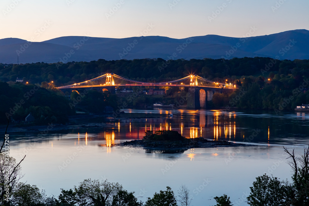 Fototapeta premium Menai Bridge, Anglesey, Wales