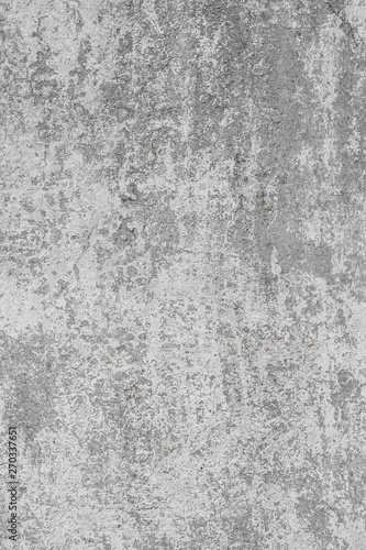 The texture of the old grey concrete wall with scratches, cracks, dust, crevi...