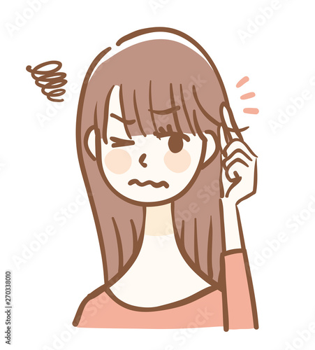 前髪　伸ばしかけ　女性
