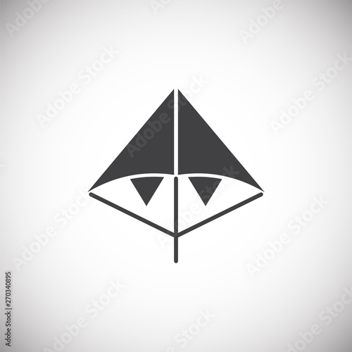 Free Download Kite icon on black background for graphic and web design. Simple vector sign. Internet concept symbol for website button or mobile app. - GFXLoad