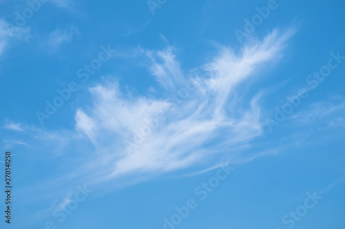 Blue sky with clouds and copy space for text