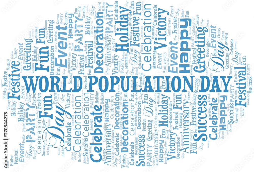 World Population Day Word Cloud. Wordcloud Made With Text. World Population Day Word Cloud. Wordcloud Made With Text.