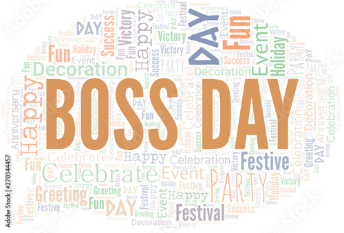 Boss Day Word Cloud. Wordcloud Made With Text.