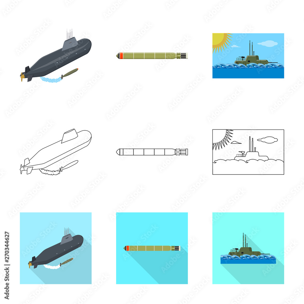 Isolated object of war and ship symbol. Collection of war and fleet stock vector illustration. Isolated object of war and ship symbol. Collection of war and fleet stock vector illustration.