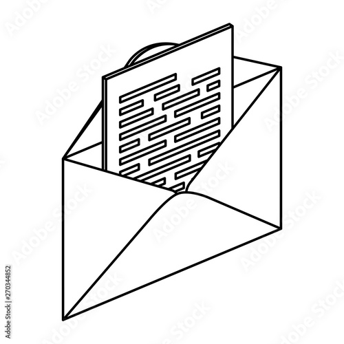 envelope mail send isolated icon