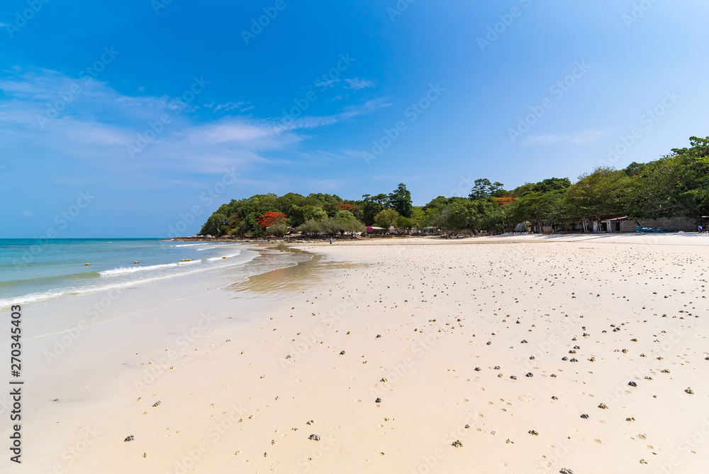 View of Vongdeuan beach at the Koh Samet island, Rayong, Thailand.