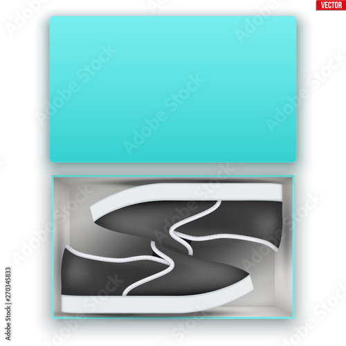 Opened Shoe Box with Gumshoes