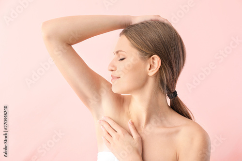 Beautiful young woman after...