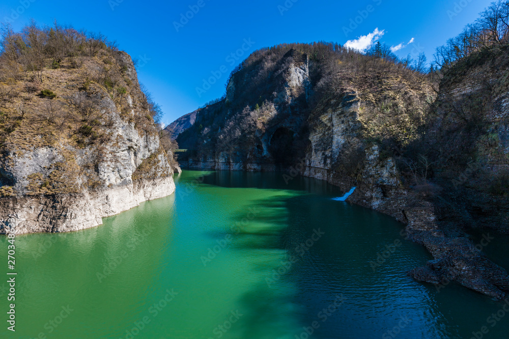 Lake of Corlo in Italy