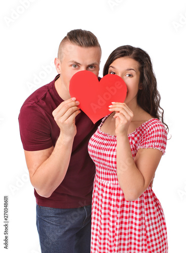 Adorable loving couple with...