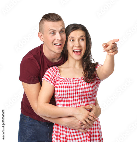 Adorable loving couple on w...