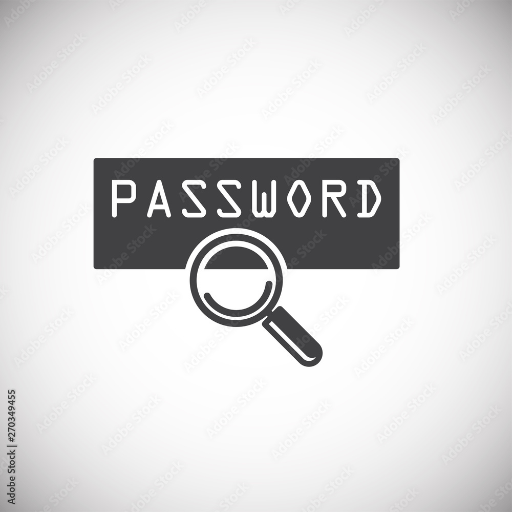 Password related icon on background for graphic and web design. Simple illustration. Internet concept symbol for website button or mobile app. Password related icon on background for graphic and web design. Simple illustration. Internet concept symbol for website button or mobile app.