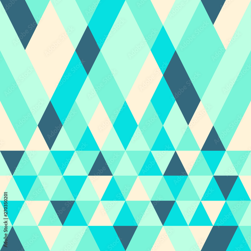 Obraz premium Seamless colorful abstract triangles pattern.