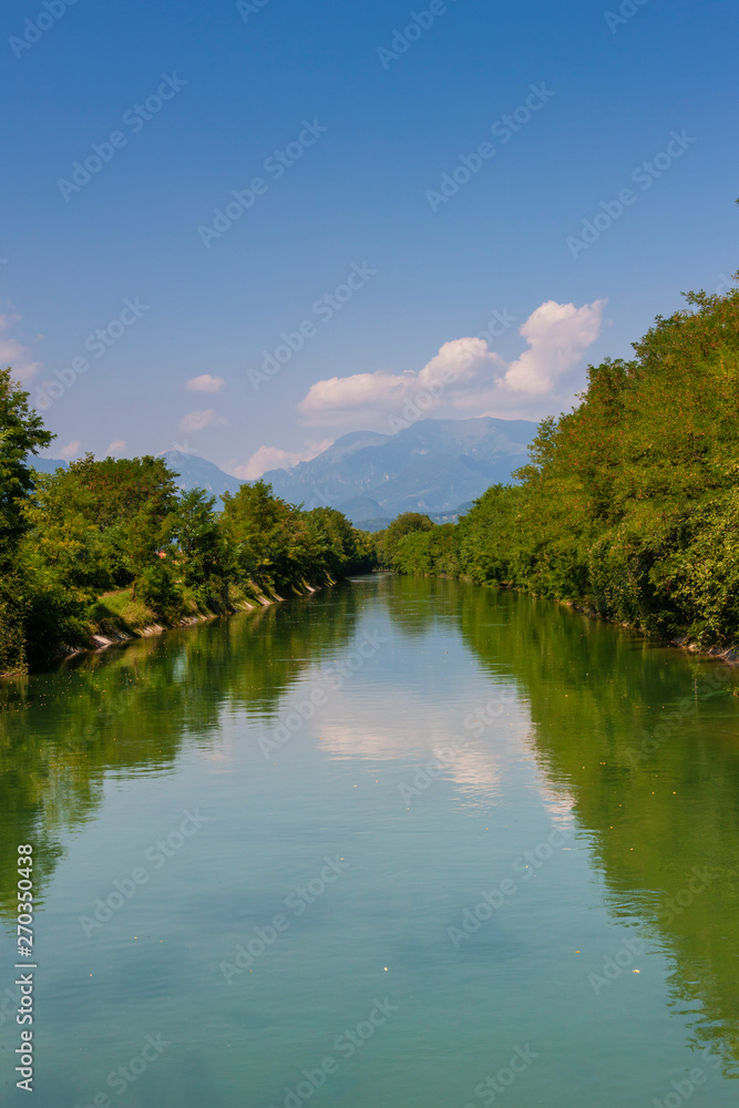 The Brentella canal in Italy The Brentella canal in Italy