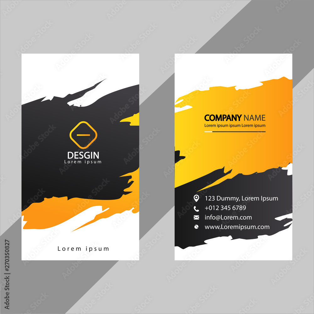 Abstract creative business card design length