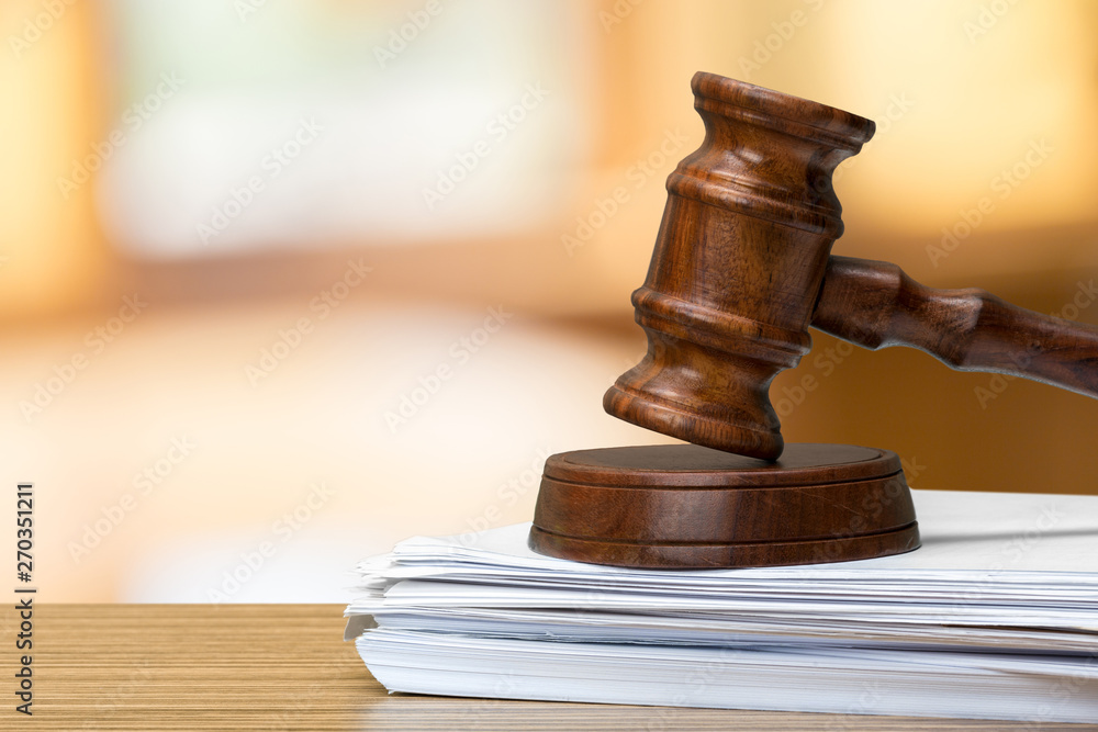 Wooden gavel on table close up. Justice concept Wooden gavel on table close up. Justice concept