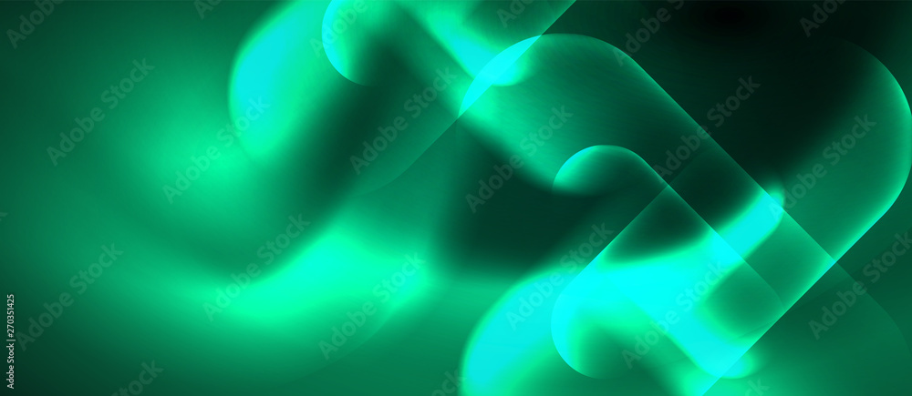 Neon glowing techno lines, hi-tech futuristic abstract background template Neon glowing techno lines, hi-tech futuristic abstract background template