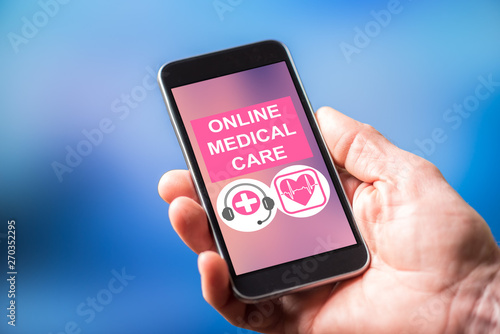 Online medical care concept on a smartphone
