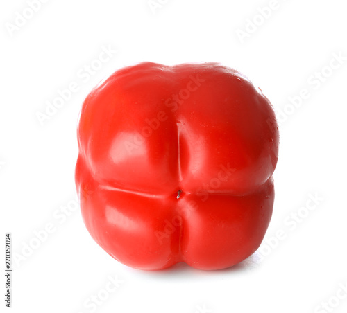 Ripe red pepper on white background © Pixel-Shot