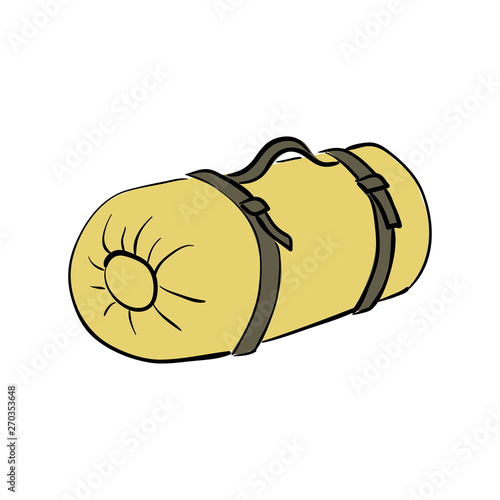 Sleeping Bag isolated on a white background