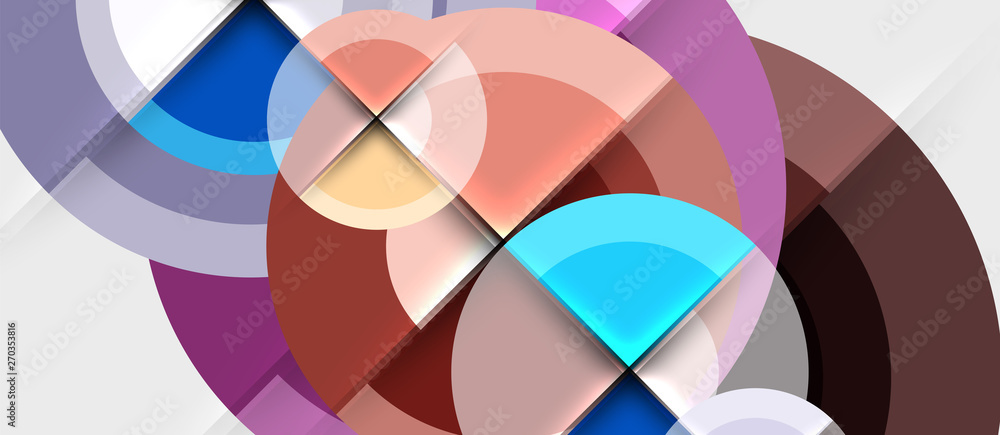 Geometric design abstract background - circles Geometric design abstract background - circles