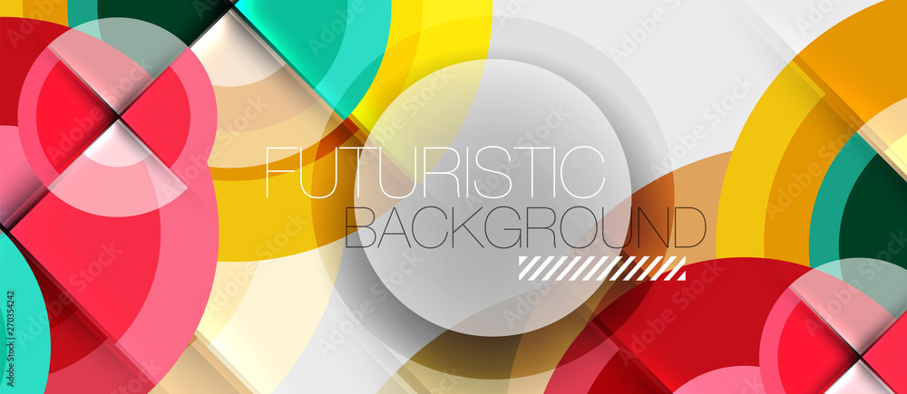 Geometric design abstract background - circles Geometric design abstract background - circles